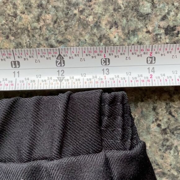 Donnkenny Black Straight Leg Pants Elastic Waist Women 18 Polyester - Picture 4 of 6